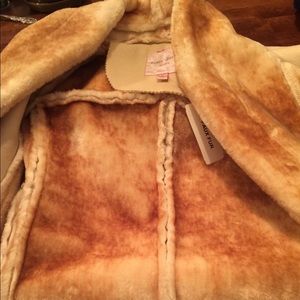 Faux shearling vest